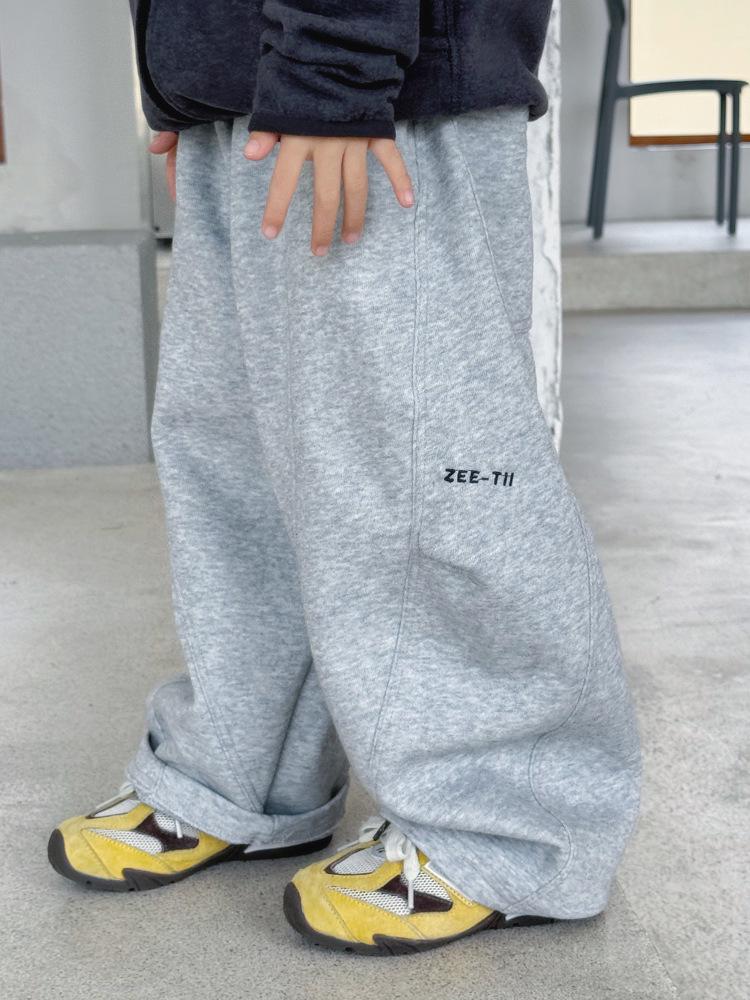 253551 Kids' Versatile Solid Color Loose Pants for Spring and Autumn