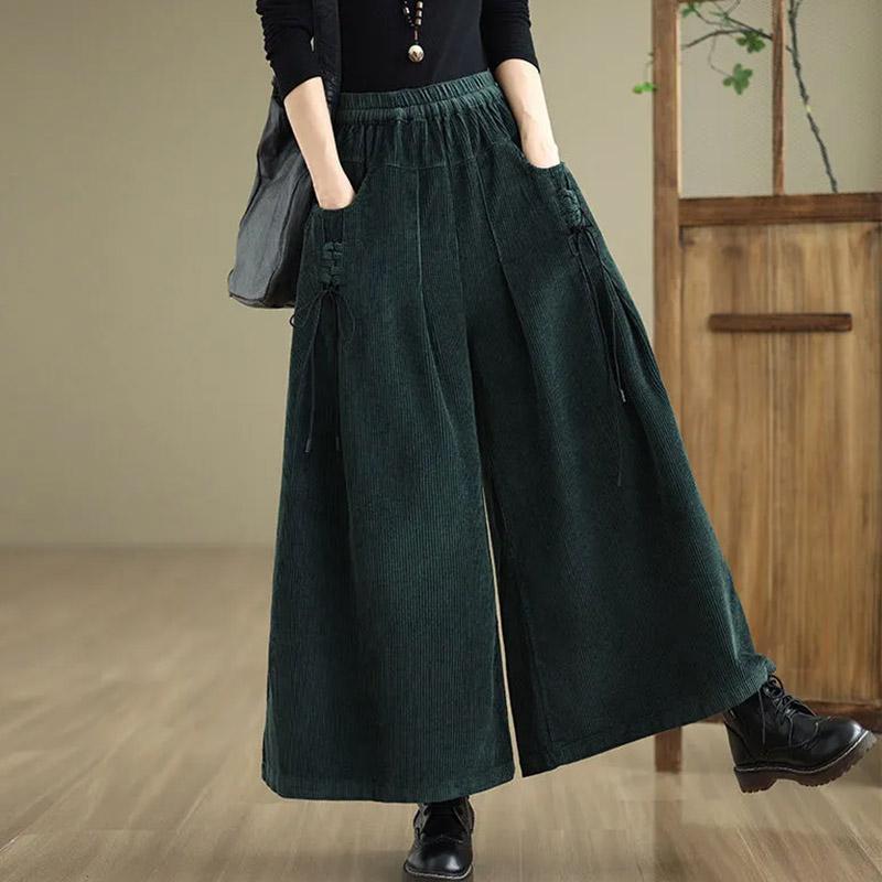 

Брюки женские эластичные с высокой талией, длинные, больших размеров, утолщенные, тянущиеся, однотонные, универсальные, повседневные брюки с широкими штанинами XXL зелёный