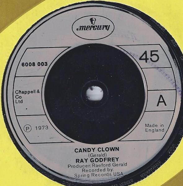 

7-дюймовая пластинка RAY GODFREY Candy Clown 6008003 Mercury 1973 Великобритания SoulFunk Б/у