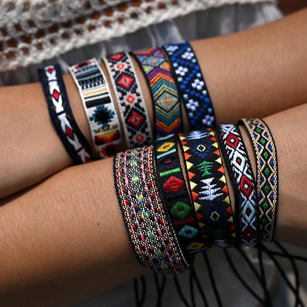 10Pcs/Lot Nepal Handmade Bracelet for Women Bohemia National Rope Charm Bracelet New Jewelry Accessories