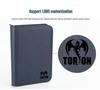 PU Leather Zipper 9-Grid Anime Card Storage Album with 360 Slots for Tabletop Game Cards