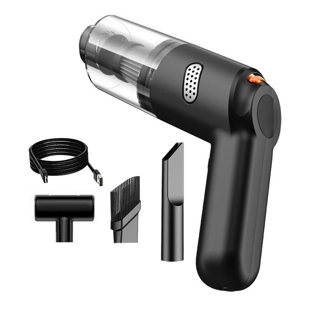 

Автомобильный пылесос 120 Вт 4000 мАч Мощная чистящая машина Автомобильный пылесос Мини беспроводной портативный ручной пылесос для автомобилей и бытовой техники чёрный