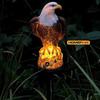 Solar Resin Eagle Lawn Lamp, Outdoor LED Ground Lamp, Patio Decorative Lamp, Garden Lawn Decorative Lamps