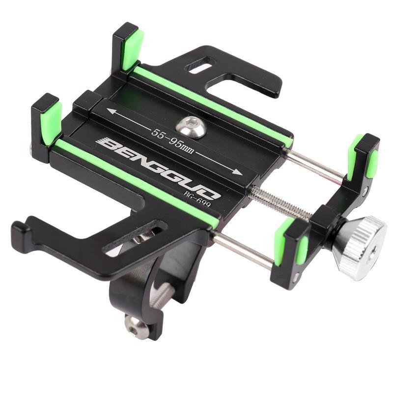 

Bike Phone Holder Aluminum Alloy Mount For Ebike With Easy Installation For Cycling Green