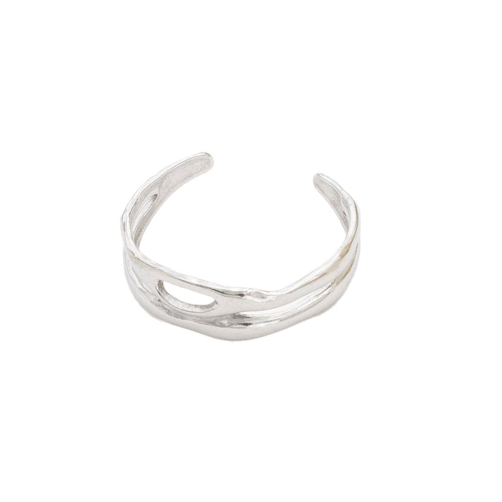 Fashion Stainless Steel Stainless Steel Rings for Women Adjustable Sliver Color Open Rings Female Jewelry Weddings Gifts