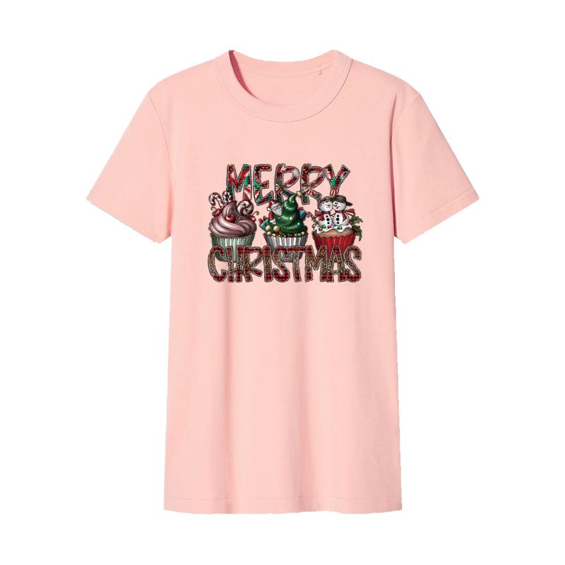 Frohe Weihnachten Eisen auf Patches Cupcakes Patch Diy Kleidung Aufkleber Hoodies Parches Ropa Wärme Presse Applizierte Thermo Transfer