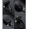 Leder Schlüsseletui für Autoschlüssel Geldbörse Tasche Schlüsselhalter Organizer Beutel Schlüssel Organizer Große Kapazität Reißverschluss Schlüsseletui Tasche