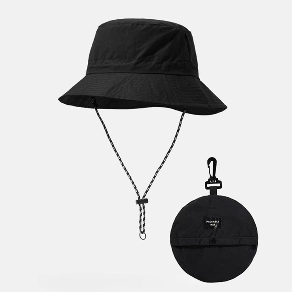 Four Seasons Folding Fisherman's Hat, Multi-functional High Quality Outdoor Fishing Hat with Drawstring Closure, Fishing, Hiking