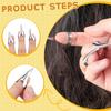 5pcs professional hair comb set,with nylon bristle comb,mouse tail comb,double ended eyebrow comb and ring distributor