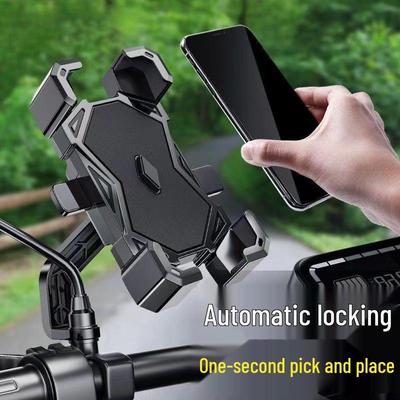 Electric Scooter & Bicycle Phone Holder: Alloy Mount for Delivery Vehicles & Motorcycles