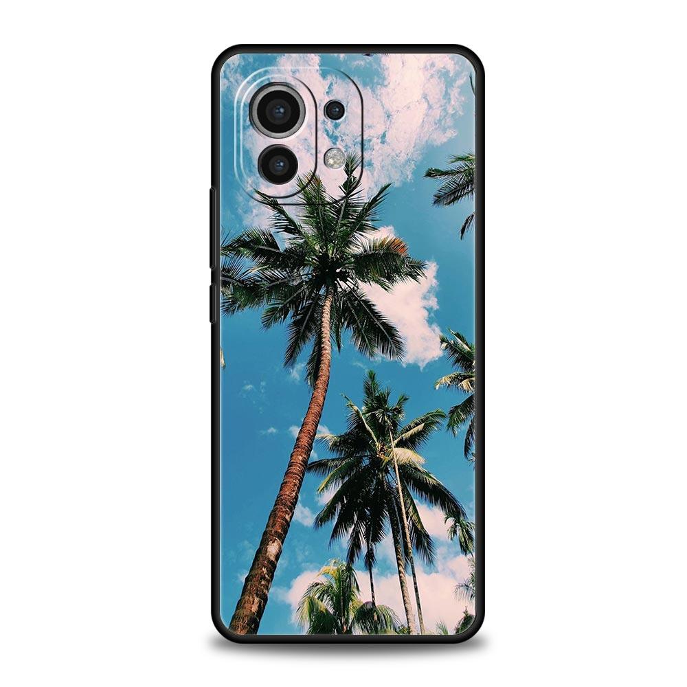 Phone Case For Xiaomi Mi 15 14 14T 13T 12T Pro 12 13 11 Lite 5G 11T X6 X5 Pro Soft TPU Cover Coconut Palm Tree
