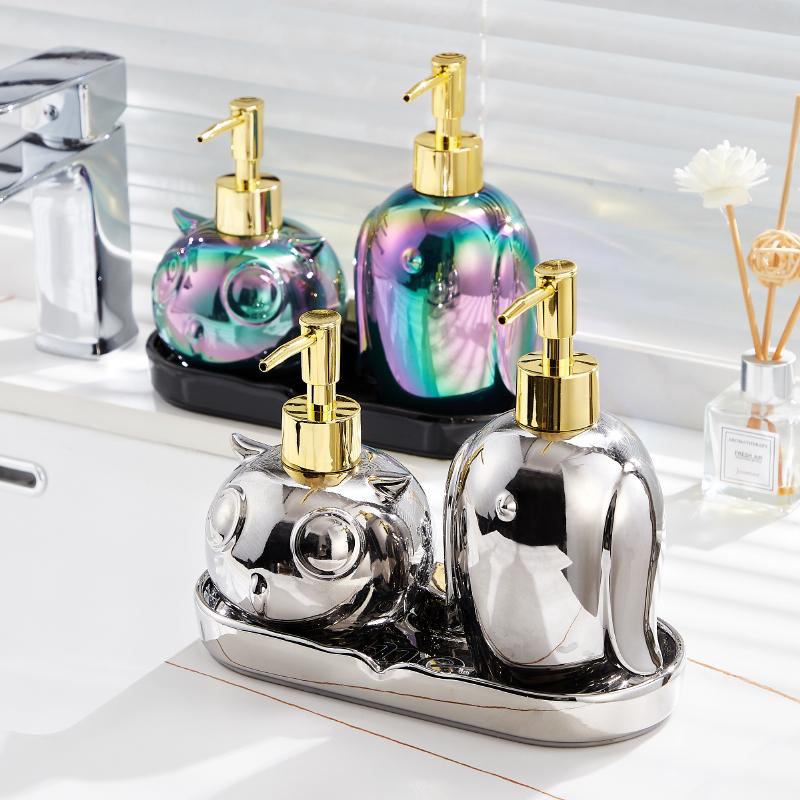 Cute Pressing Hand Sanitizer Bottle, Hotel Home Bathroom Shower Gel, Shampoo Dispensing Bottle Soap Dispenser Shampoo Dispenser