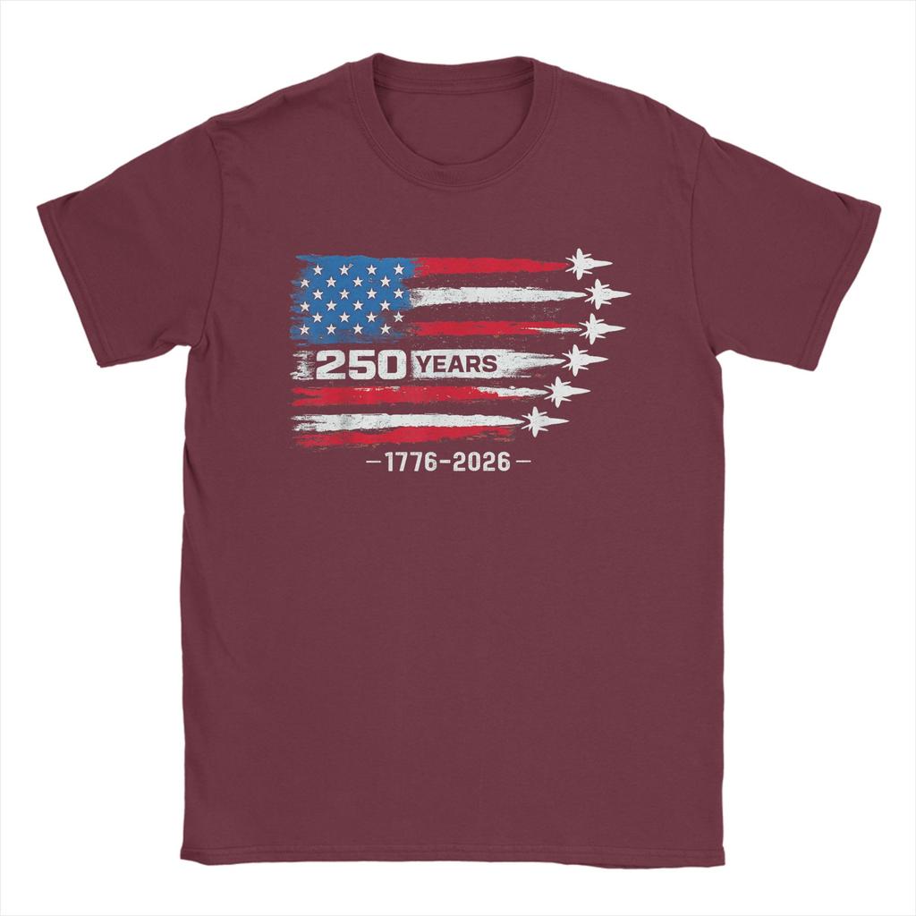 250 Years American 1776 2026 250th Usa Birthday 4th Of July T Shirt Summer Cotton TShirts For Unisex Tshirt ShortSleeved Tees