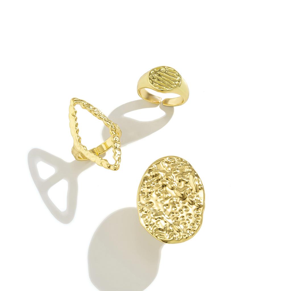 Accessories, Cyberpunk Geometric Curved Ring, Articulated Ring, Exaggerated Open Metal Set Ring