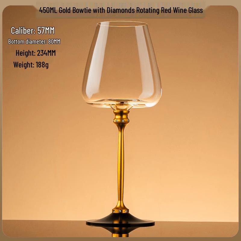 Mingzhanxuan Crystal Rotatable Wine Glass