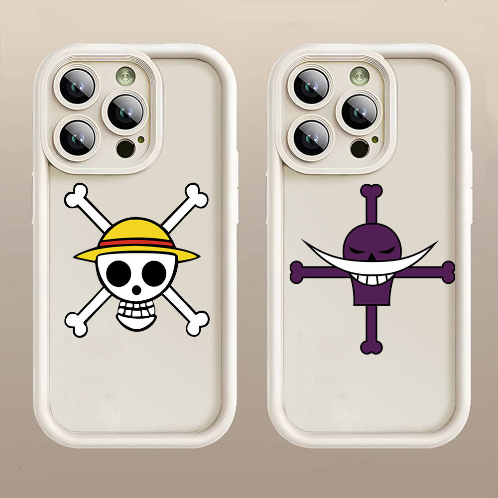 D-35 One Piece Logo Case for iPhone 15 14 13 12 8 Plus Samsung S24 S23 Ultra A04S A05S Huawei P40 P50 P60 Nova 11 Pro Max OPPO A17K Reno 10