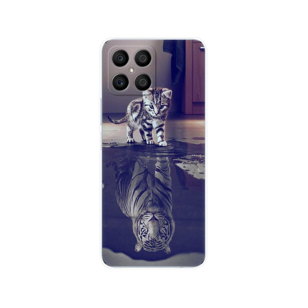 Husa pentru Honor X8 Husa din spate pentru HonorX8 Husa Honor X 8 Husa transparenta pentru telefon Geanta de protectie Tpu Husa din silicon moale Bara de protectie