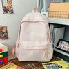 Schoolbag Japanese INS striped backpack 1011 spring/summer new campus high-aesthetic student backpack for women, lightweight small backpack