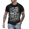 Streetwear Essential: Men's Short Sleeve T-Shirt With 3D Skull Graphic