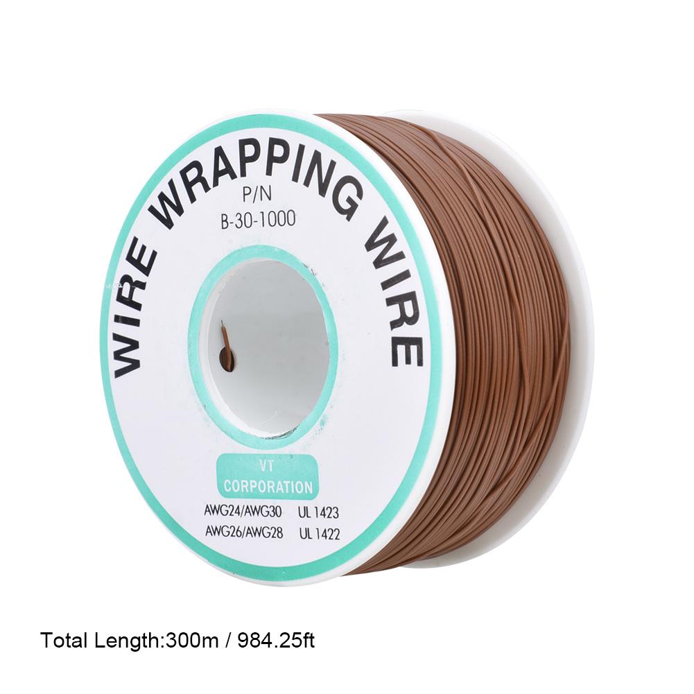 Brown OK Wire Printed Circuit Board Repairing Accessory Tin Plated Copper 30AWG Wrapping Jumper