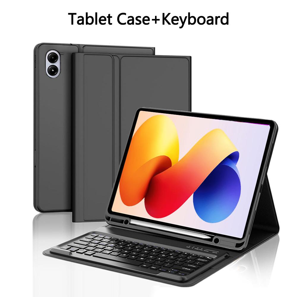 Étui clavier pour Redmi Pad 2 Pro 12,1 pouces, Étui pour tablette Redmi Pad 2 Pro 12,1 pouces avec clavier Bluetooth détachable 12.1 inch&Spanish
