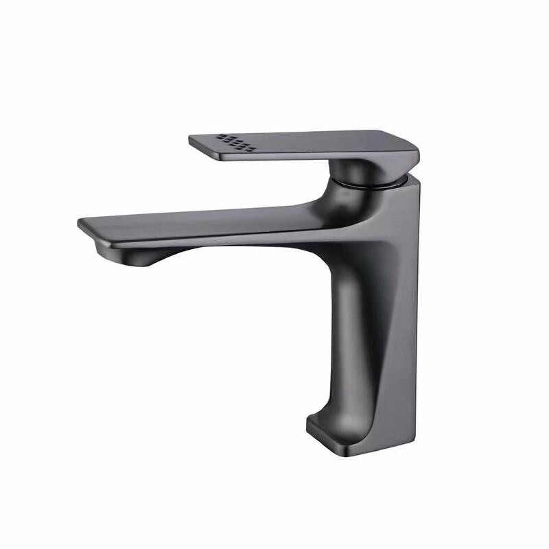 TLXT Hot & Cold Flat Basin Faucet, Brushed Gold
