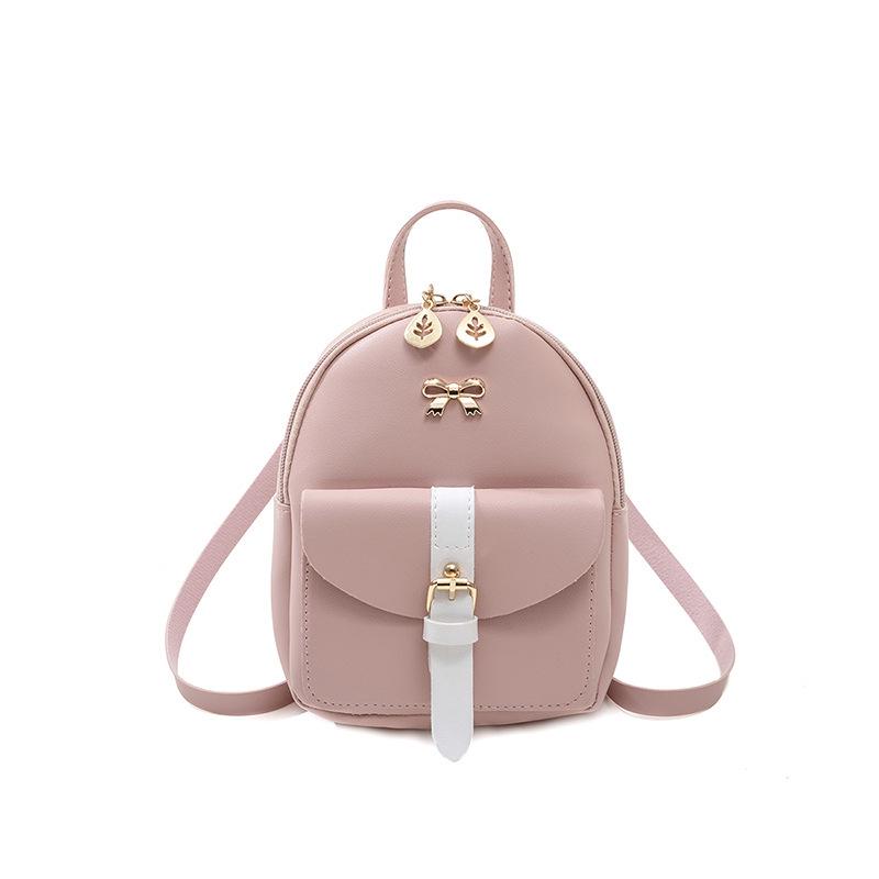 Korean Style Fashion Buckle Backpack - Trendy Double/Single Shoulder and Crossbody Women's Bag