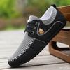New Large Men's Shoes Fashionable and Versatile Le Fu Soft Bottom Non Slip Casual Flat Canvas Shoes for Men's Daily Commuting