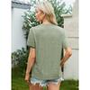YYFS Women's Fashion Casual Summer Spring Solid Color Print Short Sleeve O-Neck Blouses & Shirts