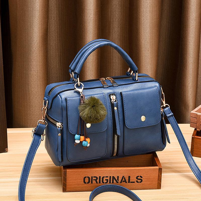New Handbag, Fashionable Shoulder Bag, European and American Trend PU Leather Pillow Bag, Crossbody Bag