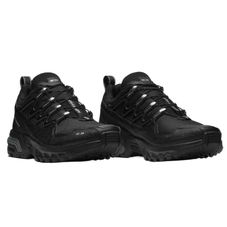 New SALOMON ACS + Abrasion Resistant Low Top Running Shoes Unisex Black 476766