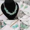 Gradient Glass Imitation Jade Lily of the Valley Beads for DIY Necklace & Bracelet Accessories