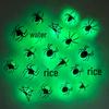 Pegatinas de Halloween 3D Araña Murciélago LED Parpadeantes para Ventana Pared