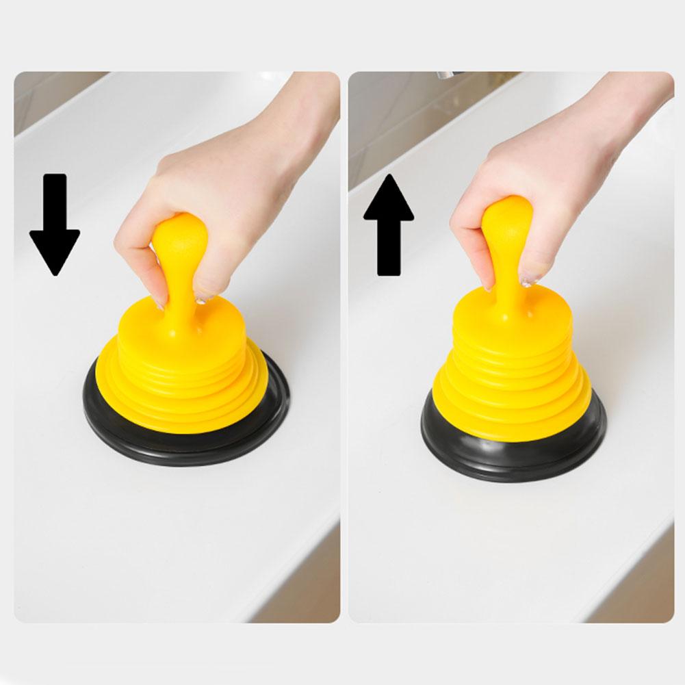 Manual Drain Suction Cup Anti Blocking Powerful Sink Plunger Drain Cleaning Pump for Bathroom Sink