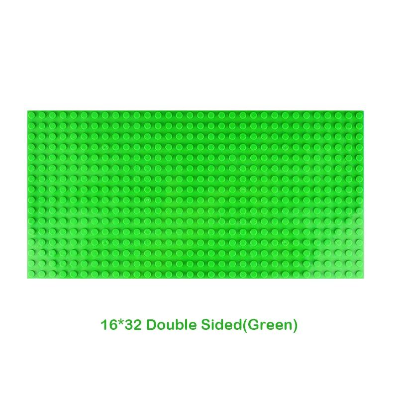 Double Sided 32X32 Dots Baseplate For Construction Brick 16X16 City Timeless Block Plates Diy Plastic Small Block Assembly Part Plaything