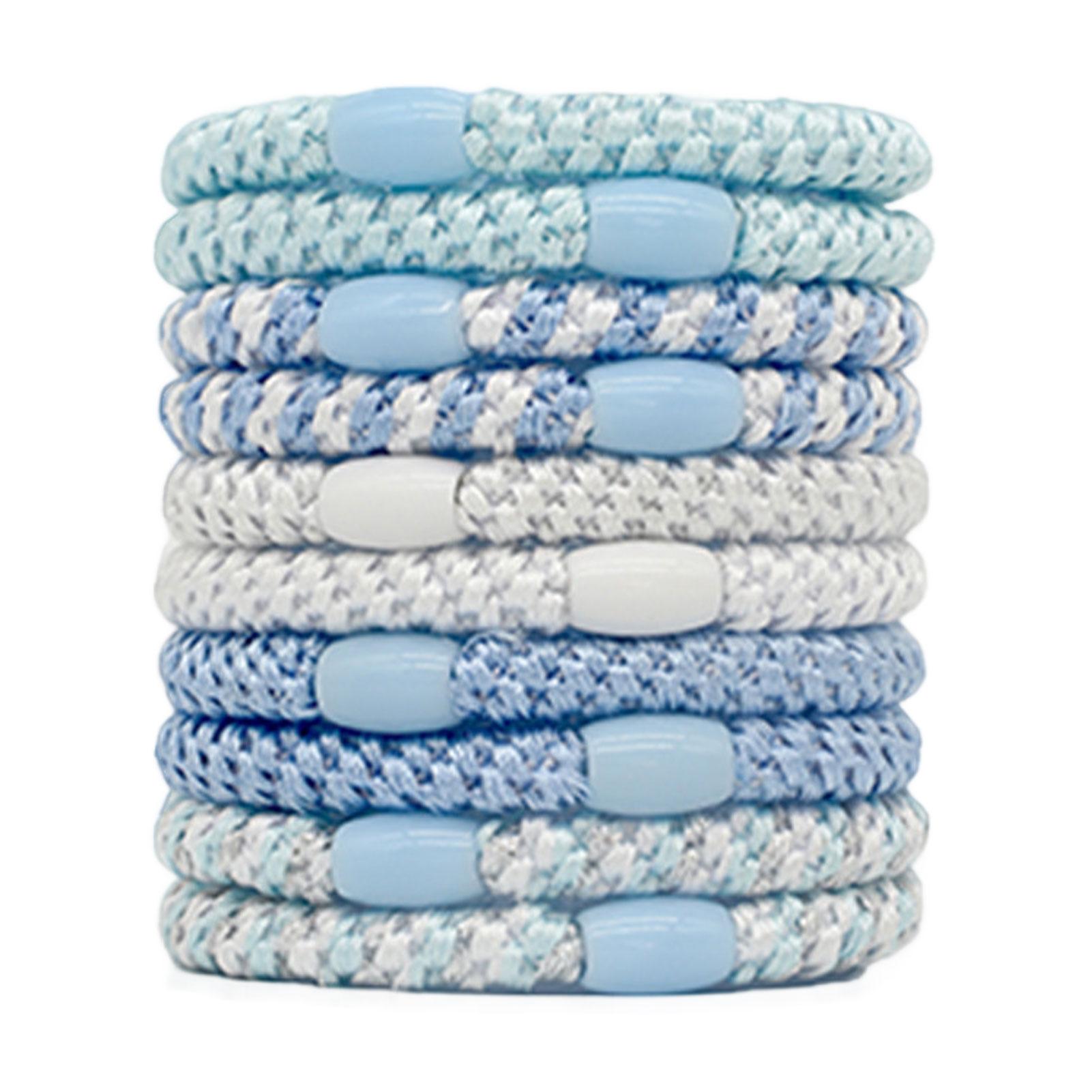 

10 шт./лот Модные однотонные плетеные резинки для волос Мягкие эластичные держатели для хвостика