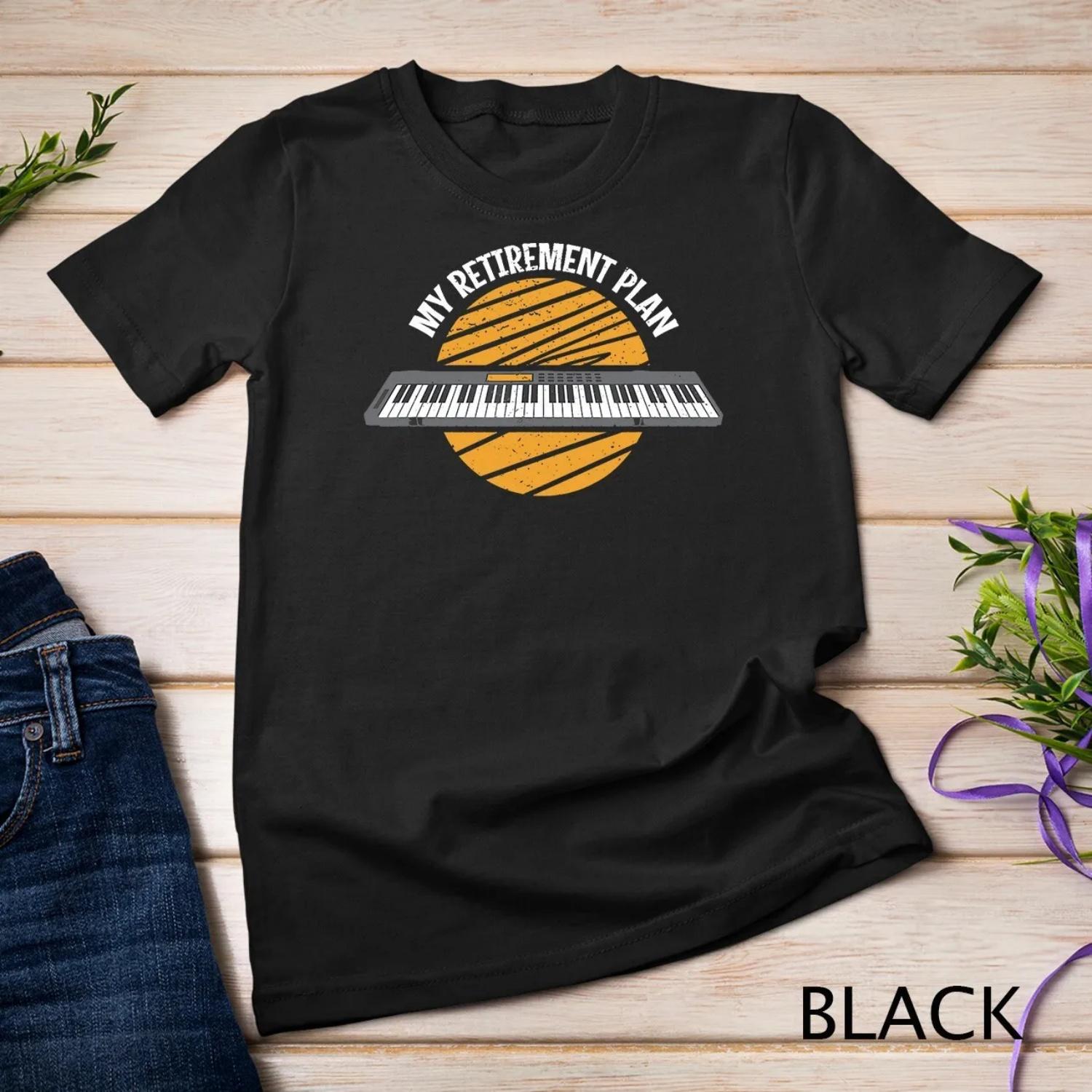 

My Retirement Plan keyboard DJ Music Piano T Shirt S