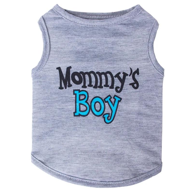 Letter Print Puppy Dog Sleeveless Vest Summer Pet Clothes For Small Dogs Pomeranian Bichon T-shirt Outfits Ropa Para Perros