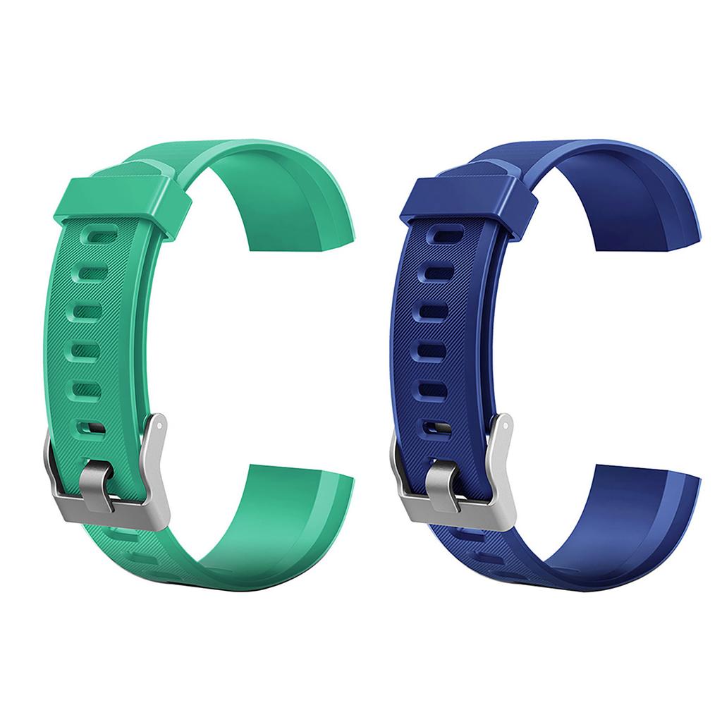 2pcs Watch Bands Replacement Soft Sport Watch Strap Compatible for ID115Plus HR Smart Braceclet Accessories