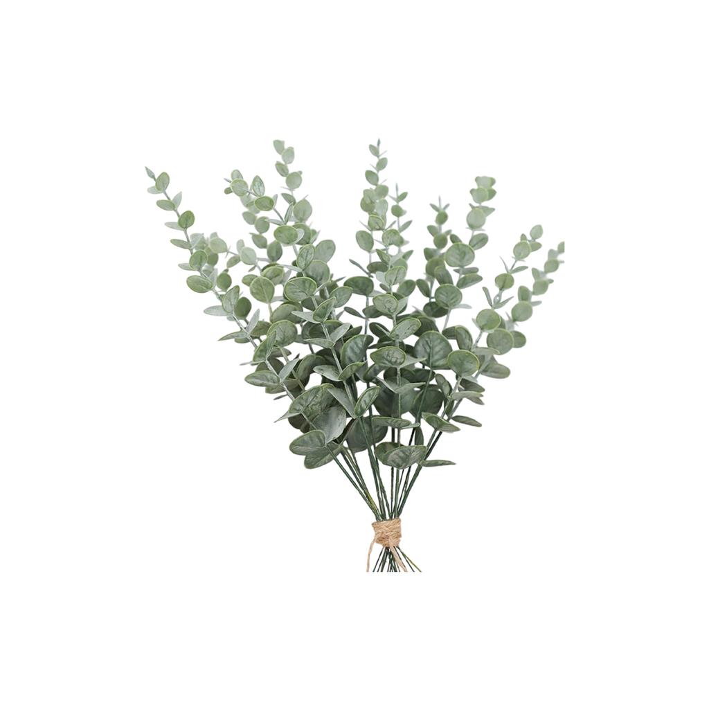 20 Piezas Hojas Simuladas Adornos Decorativos para el Hogar, Accesorios para Bodas, Accesorios para Arreglos Florales, Plantas Verdes Artificiales