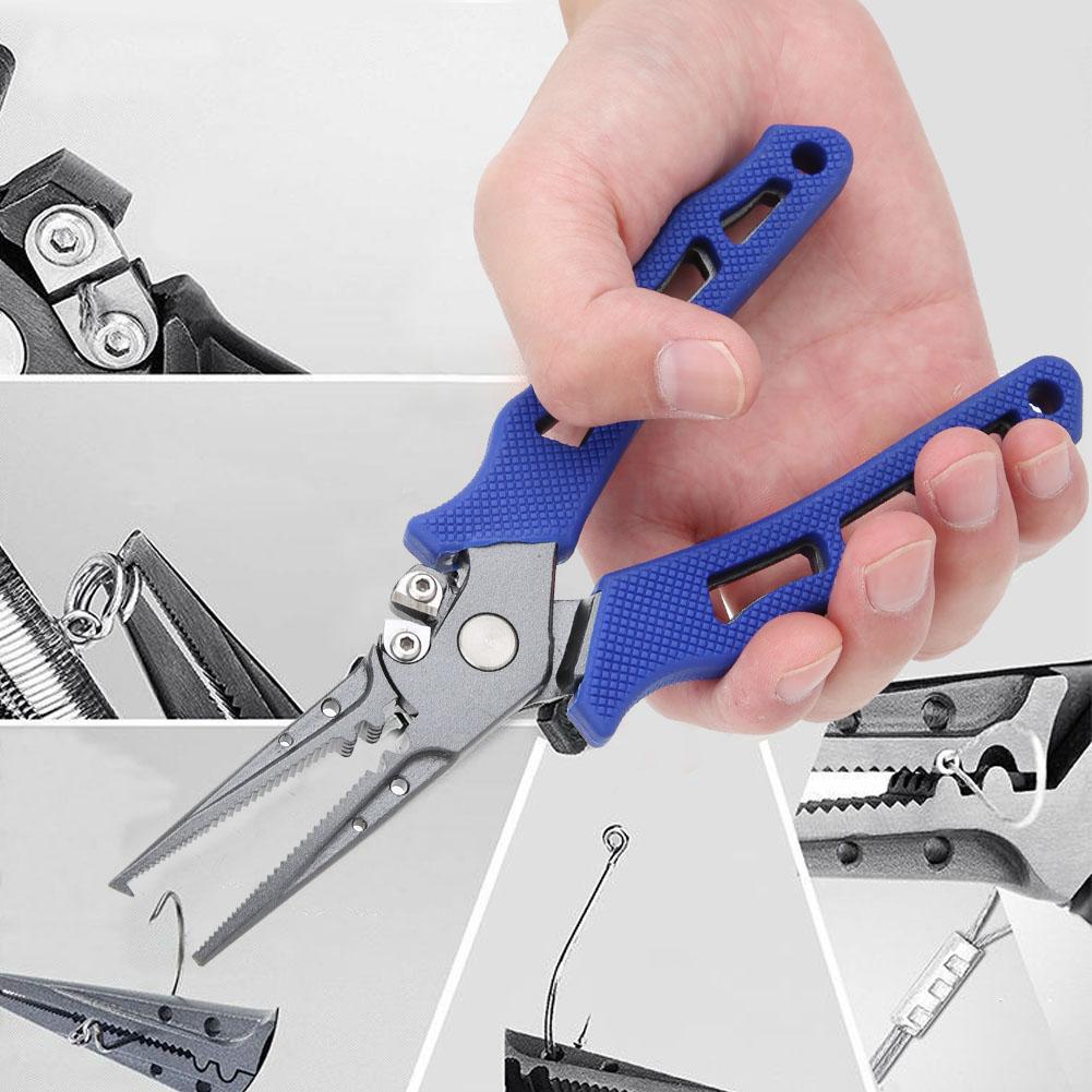 Fishing Lure Pliers Hook Remover Controller Scissors Trim Thread Side Line Cutter Tool