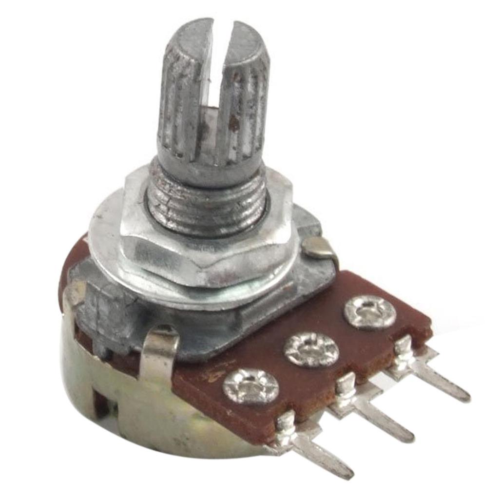 10 pcs B2K Potentiometer Pots Tone control 15mm Split Shaft 3 Pins