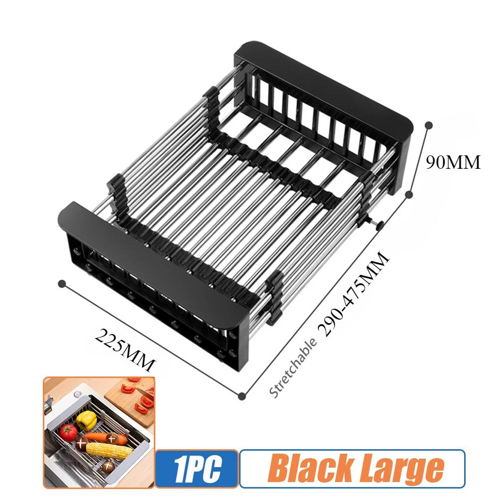 Kitchen Sink Drain Rack Dish Drain Rack Kitchen Basket Folding Drain Rack Stainless Steel Kitchen Sink Kitchen Washing Dishes