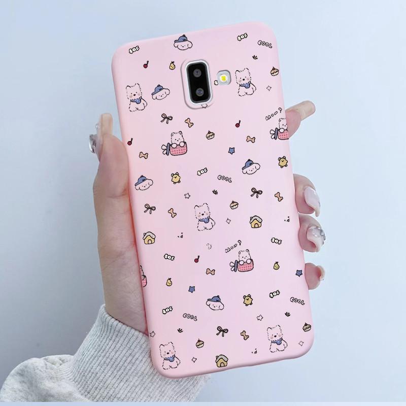 Cute Astronaut Panda Cartoon Case For Samsung Galaxy J6 2018 J6 Plus J600F/DS J610F/DS J600FN J610FN Silicone Bumper Soft Cover
