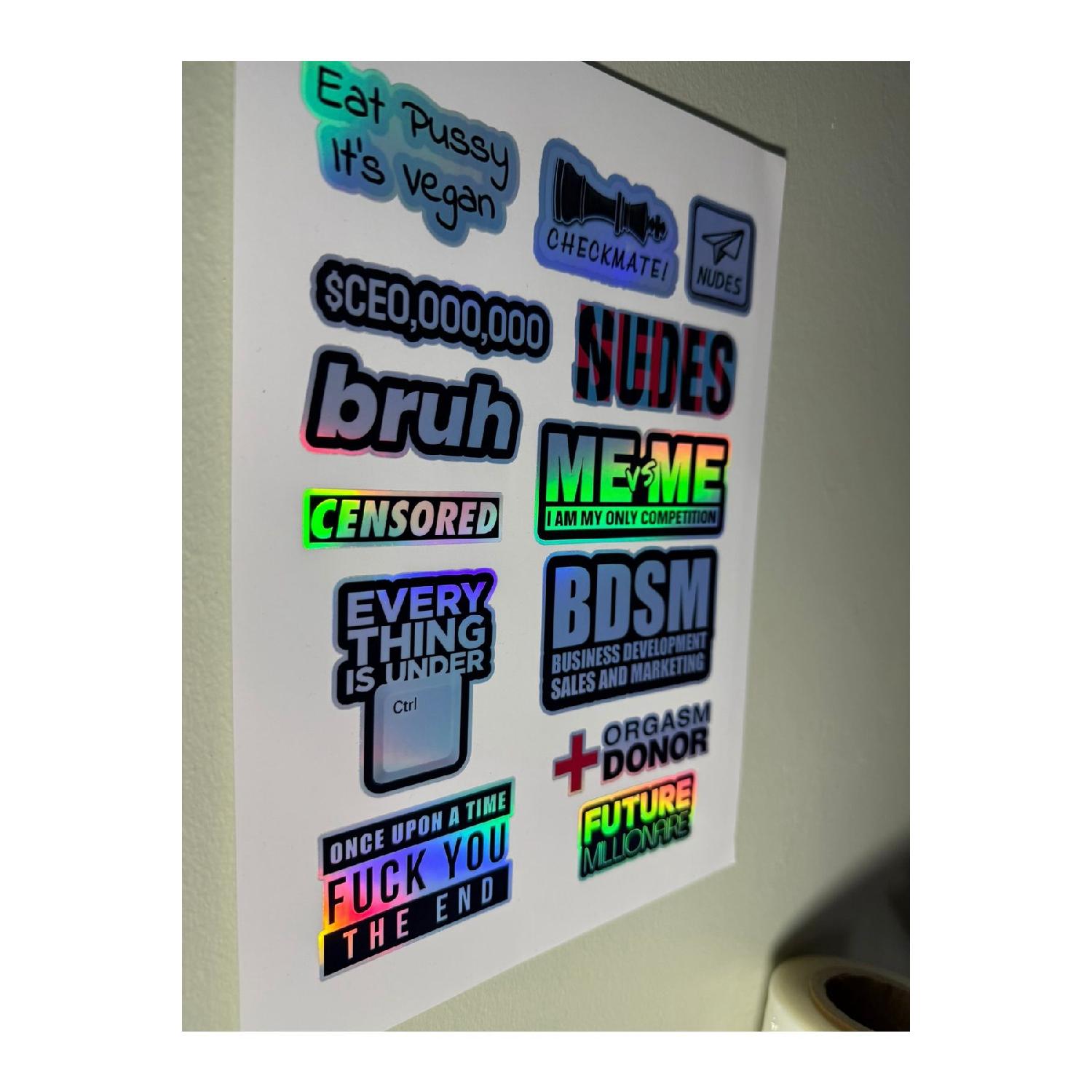 

Hologram Laptop Sticker (label) Notebook,helmet,wall,bicycle,motorcycle,cabinet,door