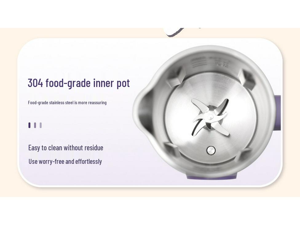 Mini Máquina Automática de Leite de Soja e Comida para Bebê com Tecnologia de Quebra de Parede