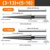 2PCS T-Handle Bridge Pin Reamer 3-13mm Range+5-16mm Range Luthier Reamer Set  Guitar Bridge Work