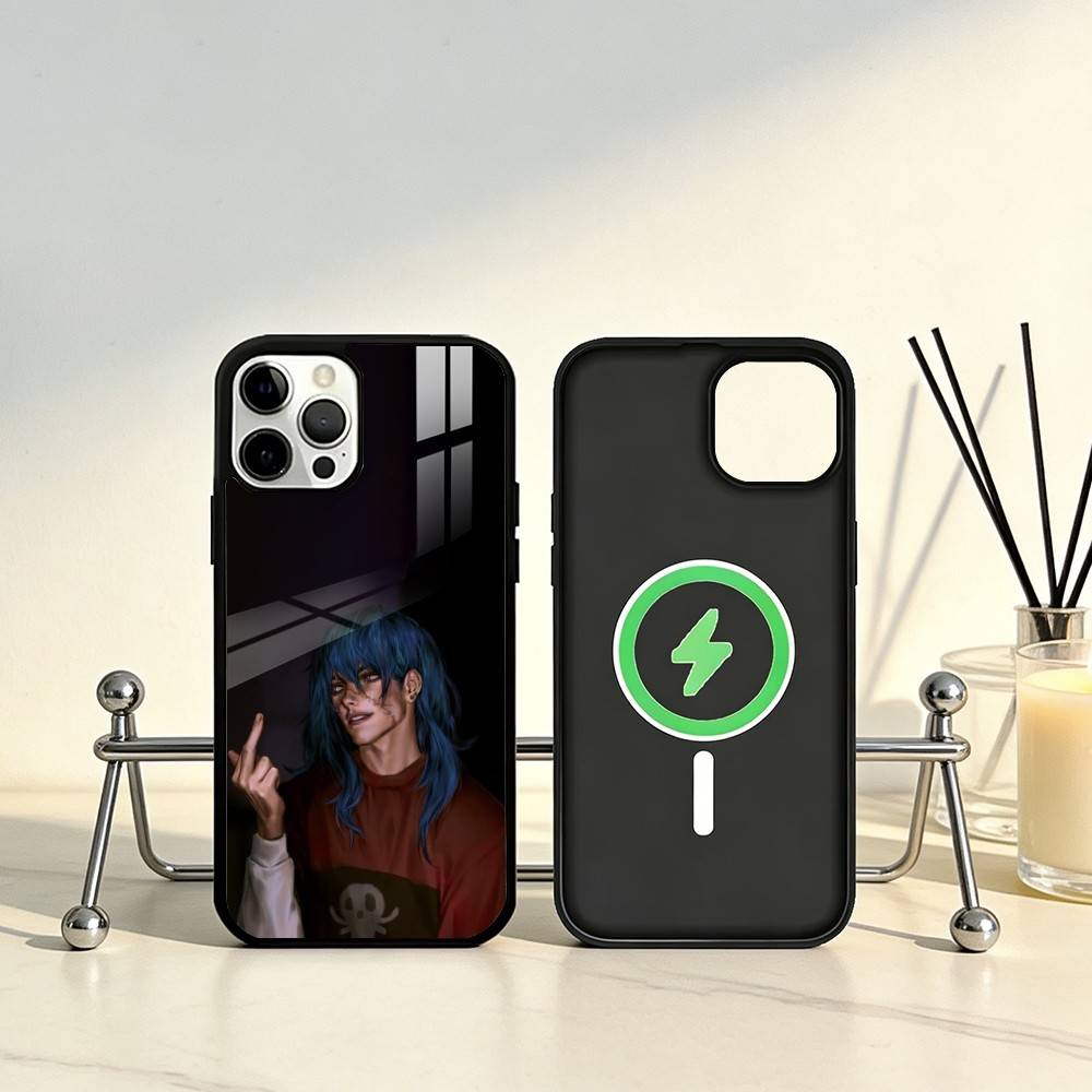 Game Sally Face Phone Case For iPhone17,16,15,14,13,12,11 Plus,Pro Max Magnetic For Magsafe Wireless Charging