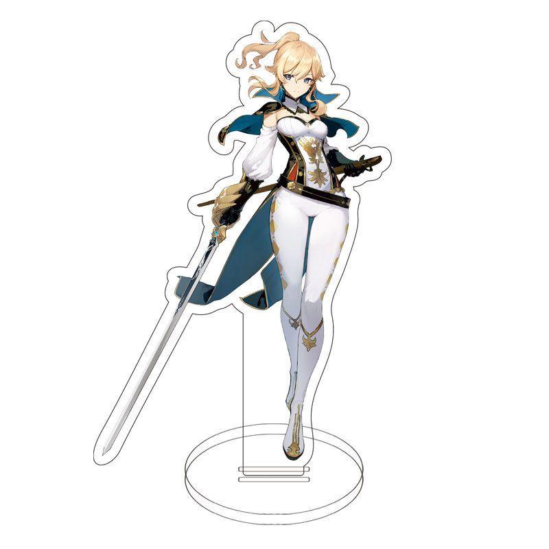 Game Genshin Impact Acrylic Figure Stand Klee Keqing Ganyu Display Desktop