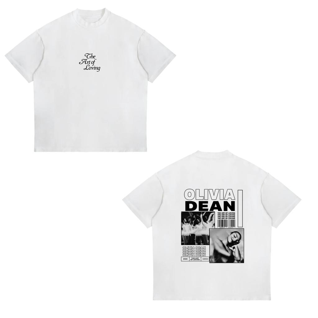 Uk Singer Olivia Dean Merch 2026 Unisex Tshirt Unisex Short Sleeve Tops Fashion Tee Clothes Causal Y2K Tops Cotton